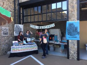 Studio Two Three live printing at Blue Bee Cider's Grand Opening at Summit Stables in October 2016. (Photo: Charles J. Williams)